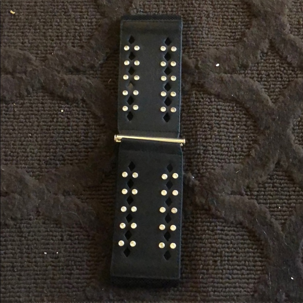 Black studded belt